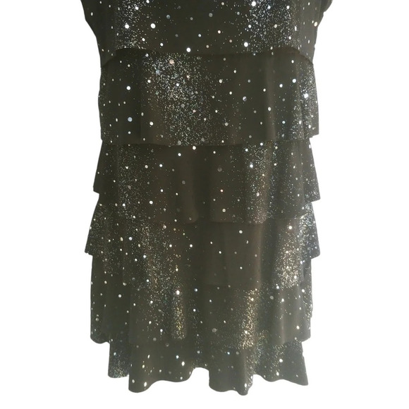MIA Black Sparkles Multi-layered Top M - Picture 4 of 8